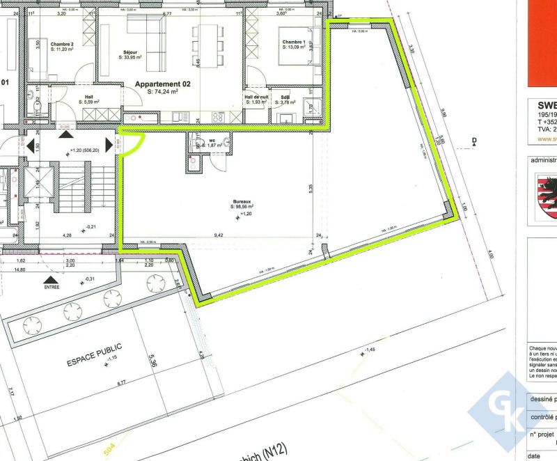 Office to sell in Eschdorf