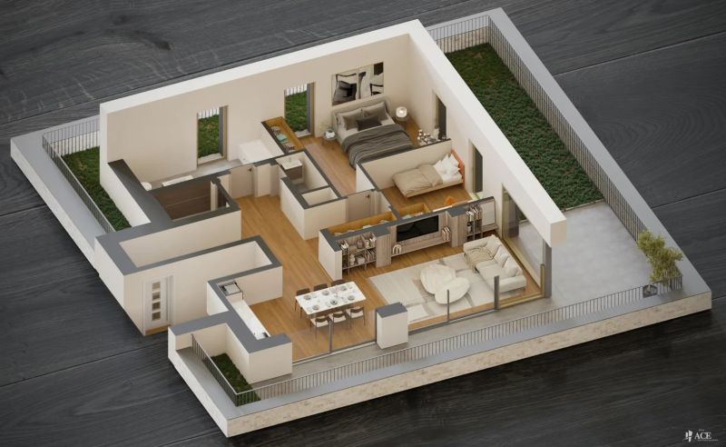 Penthouse with 2 rooms to sell in Belvaux