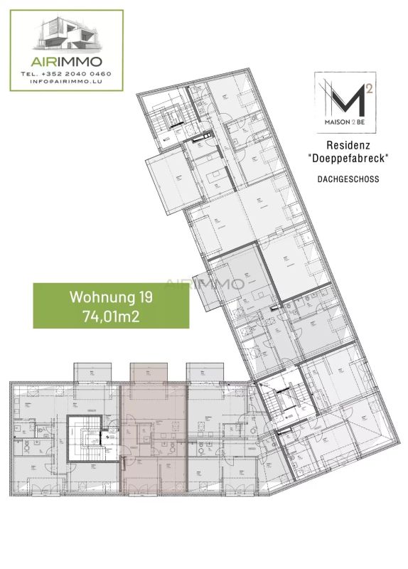 Apartment with 1 room to sell in Echternach
