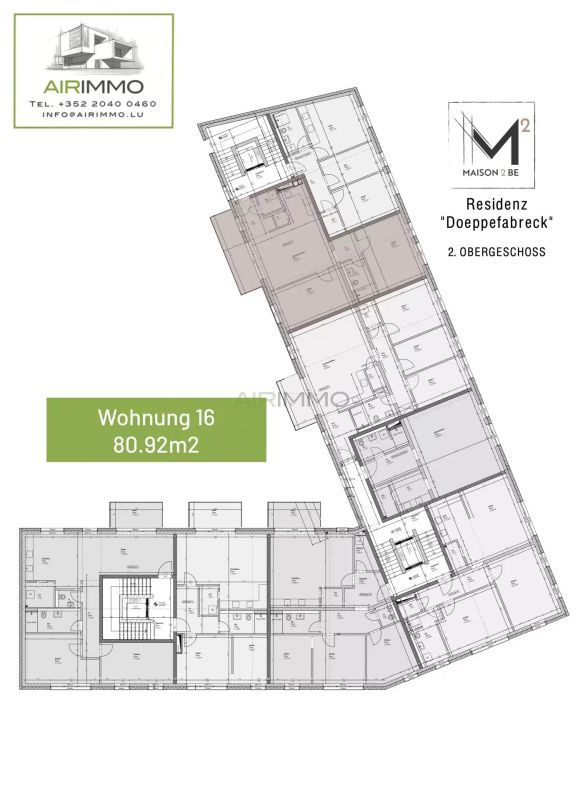Apartment with 2 rooms to sell in Echternach