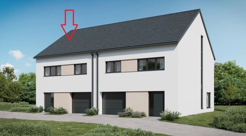 Semi-detached house with 3 rooms to sell in Useldange