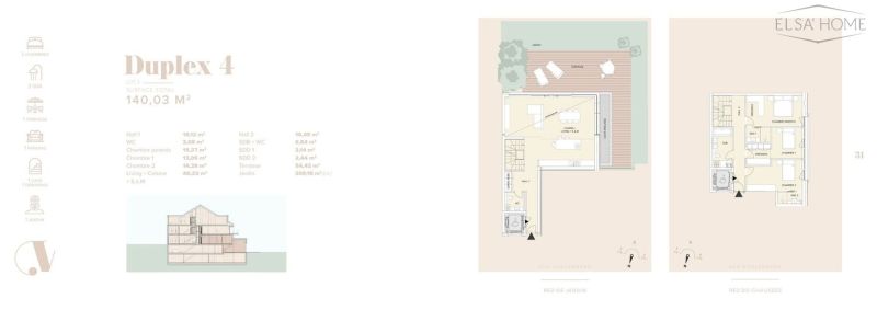 Duplex with 3 rooms to sell in Luxembourg-Cessange