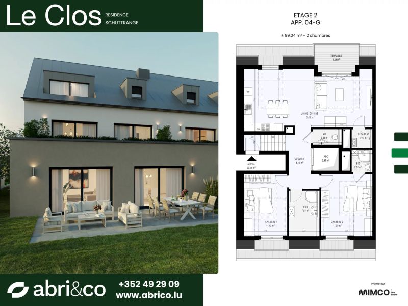 Apartment with 2 rooms to sell in Schuttrange