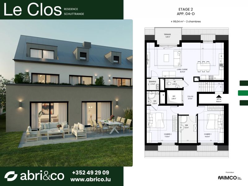 Apartment with 2 rooms to sell in Schuttrange