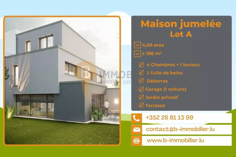 Semi-detached house with 4 rooms to sell in Dippach