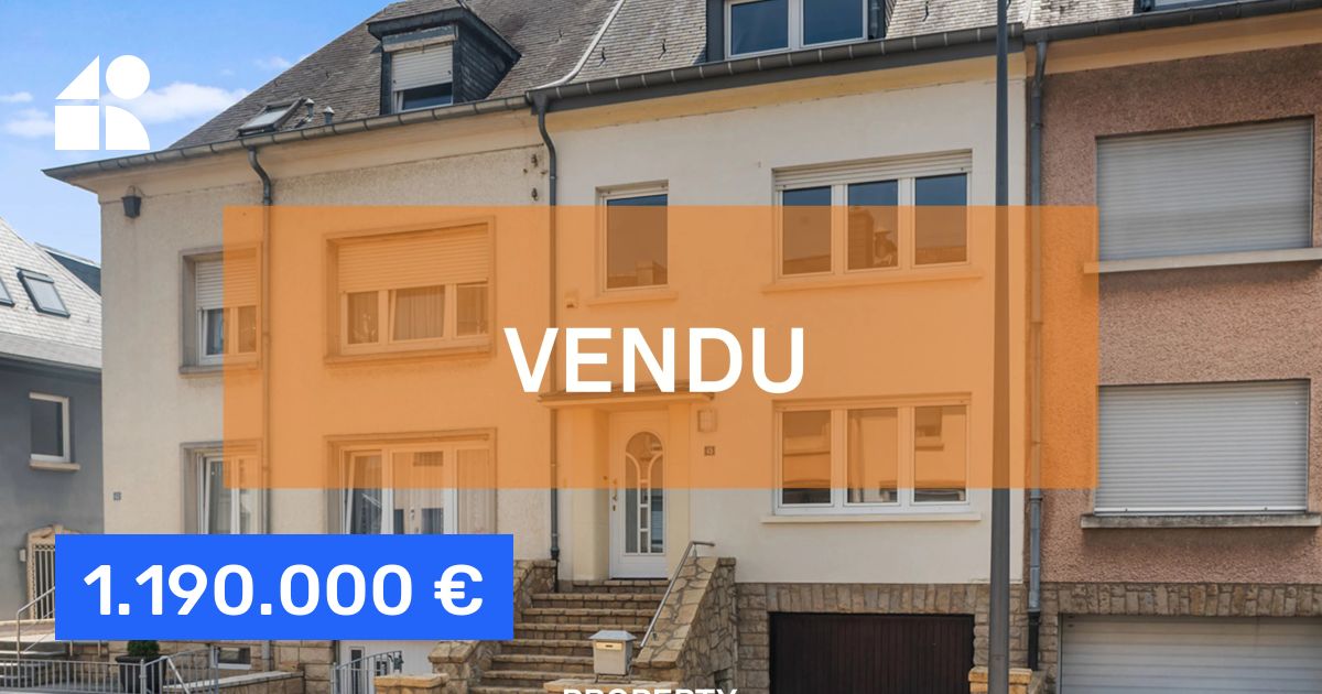 Maison Vendre Luxembourg Pas Cher