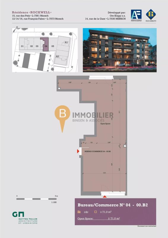 Office to sell in Mersch