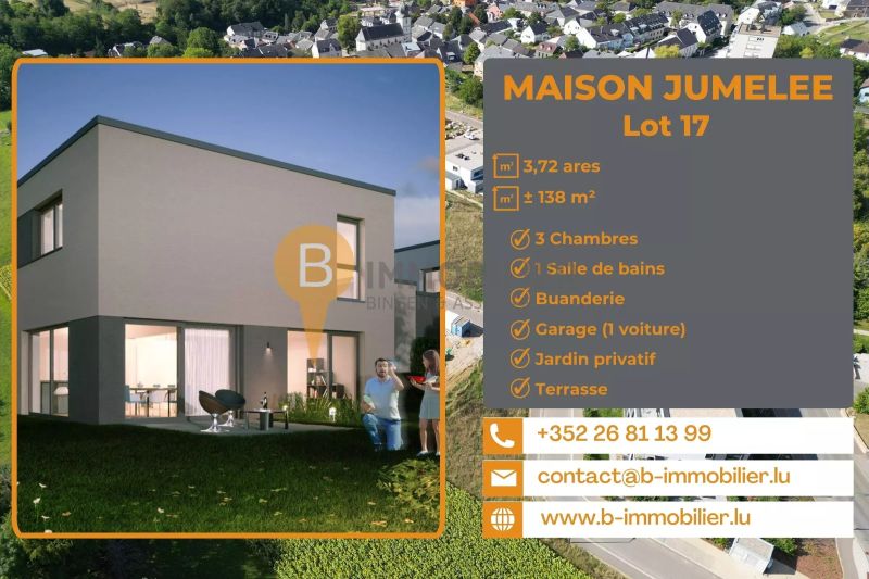 Semi-detached house with 3 rooms to sell in Hautcharage