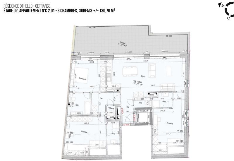 Apartment with 3 rooms to sell in Oetrange