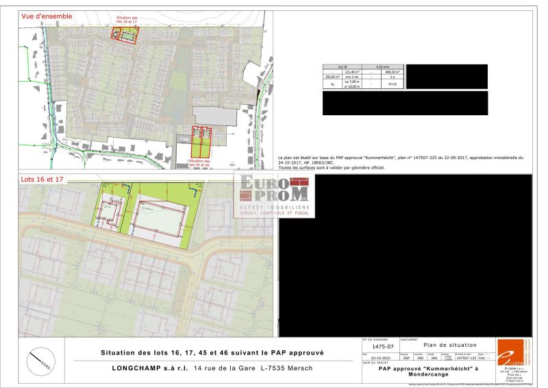 Building land to sell in Mondercange