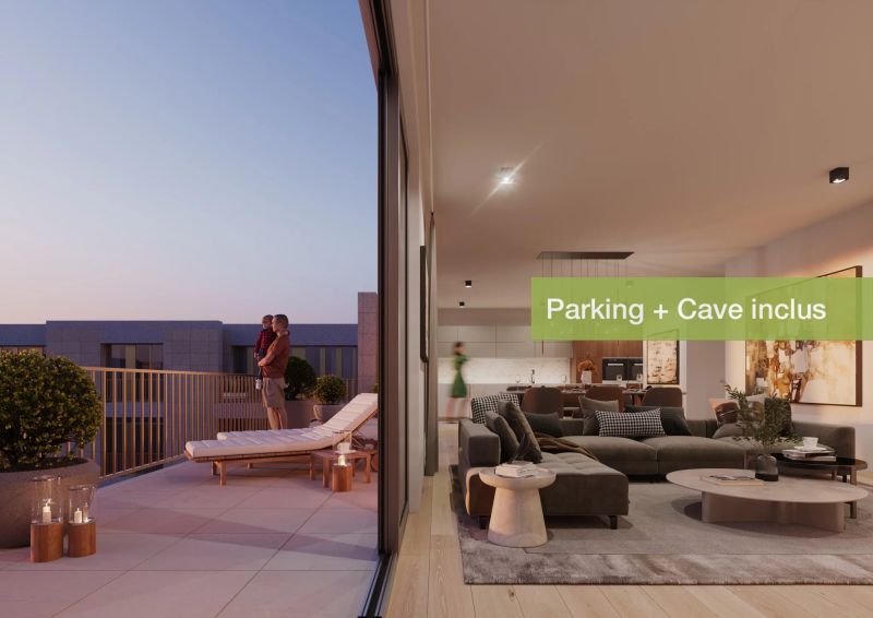 Penthouse with 3 rooms to sell in Luxembourg-Gasperich